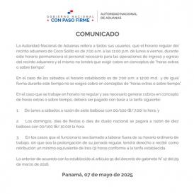 Comunicado - Horario de Coco Solito