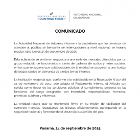Servicio en horario regular