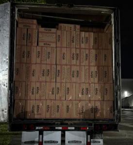 Retienen cargamento de cigarrillos de más de 1 millón de dólares