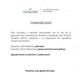 Uso de la aplicación del formulario de Despacho Anticipado