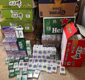 Aduanas retiene cajas de cervezas, ginebra y Cuba Libre en Colón