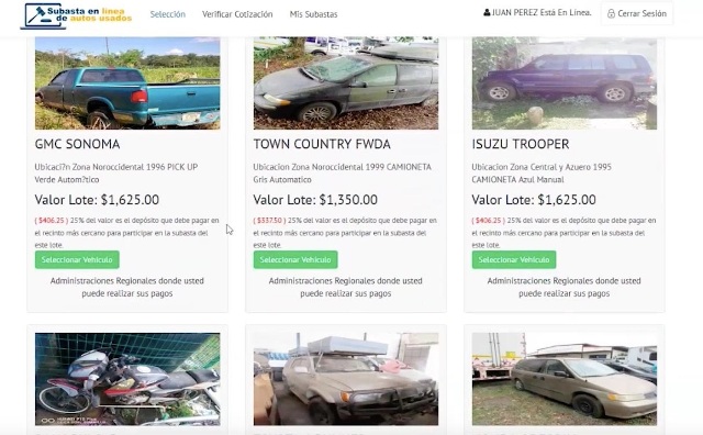 SUBASTA EN LINEA DE AUTOS USADOS