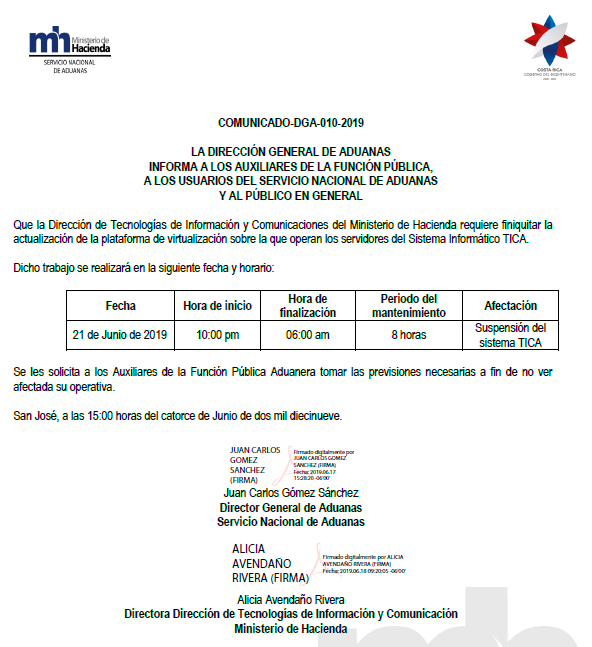 comunicado 06212019 1037am