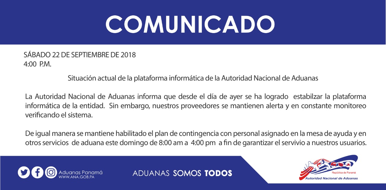 comunicado 22 9 18