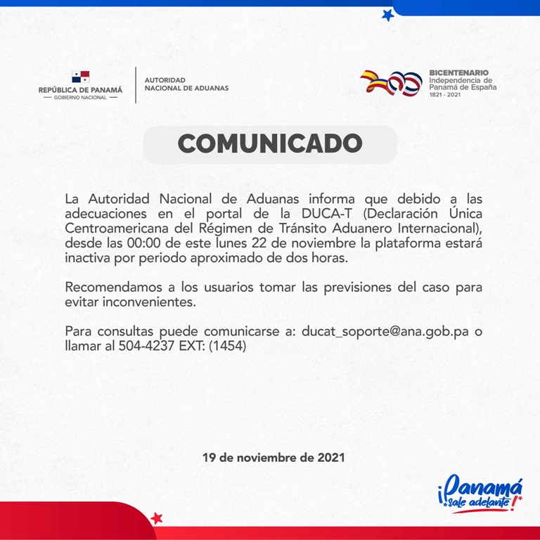 PLANTILLA COMUNICADO