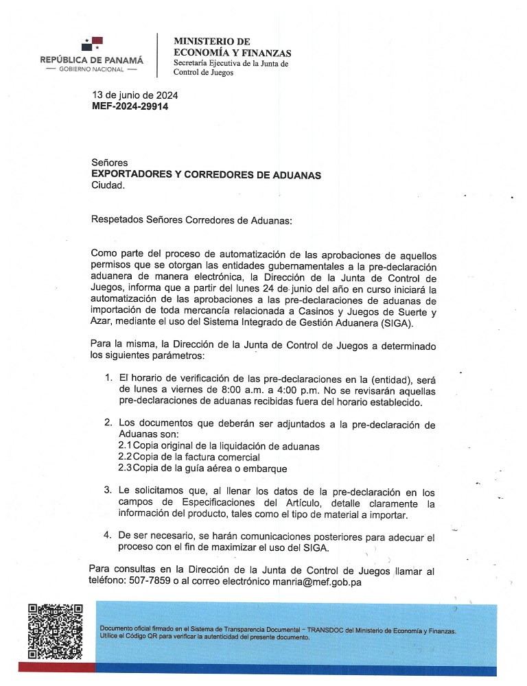 aprobaciones