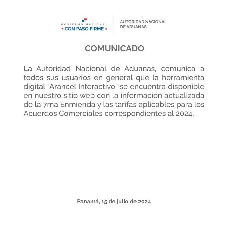 arancel interactivo