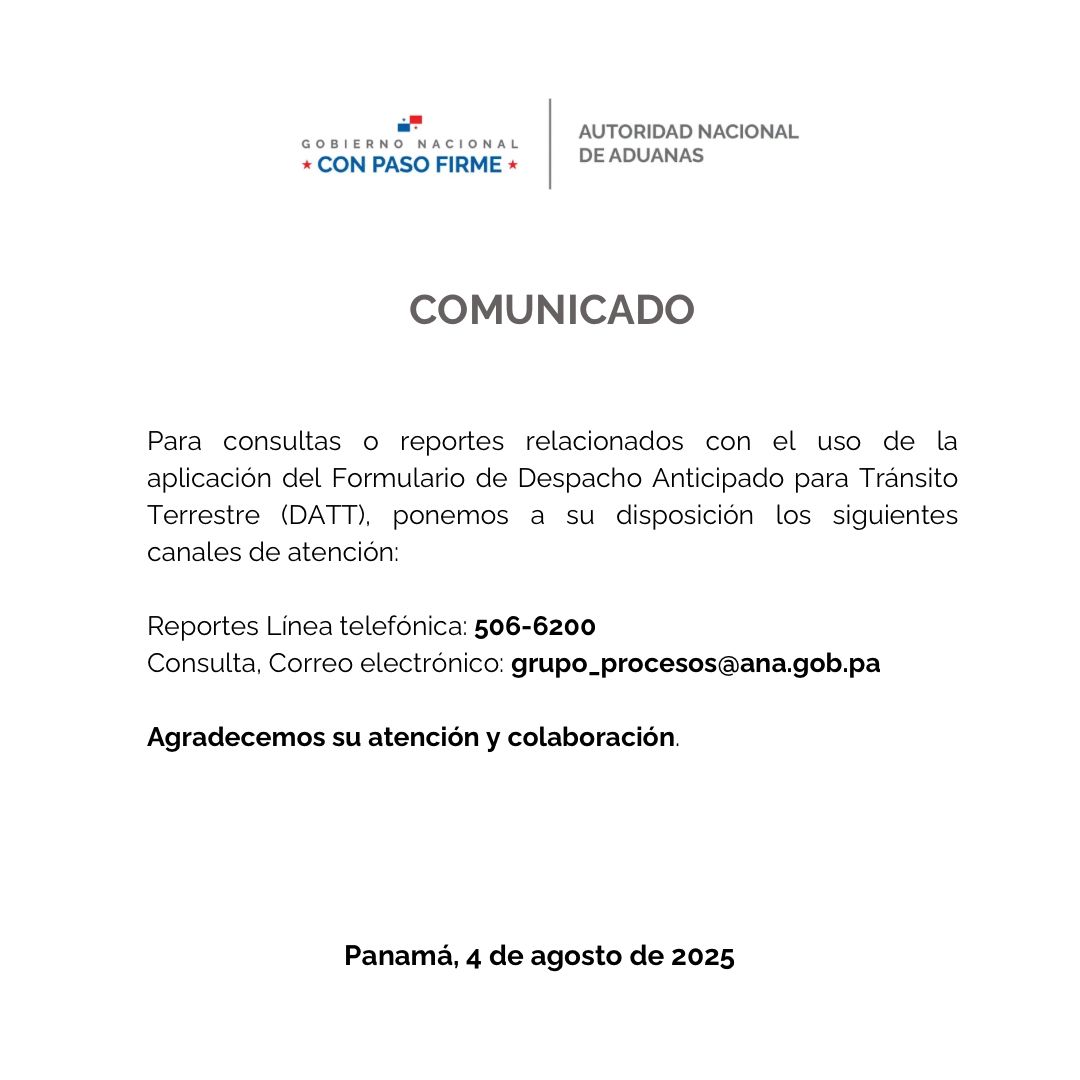 despacho anticipado