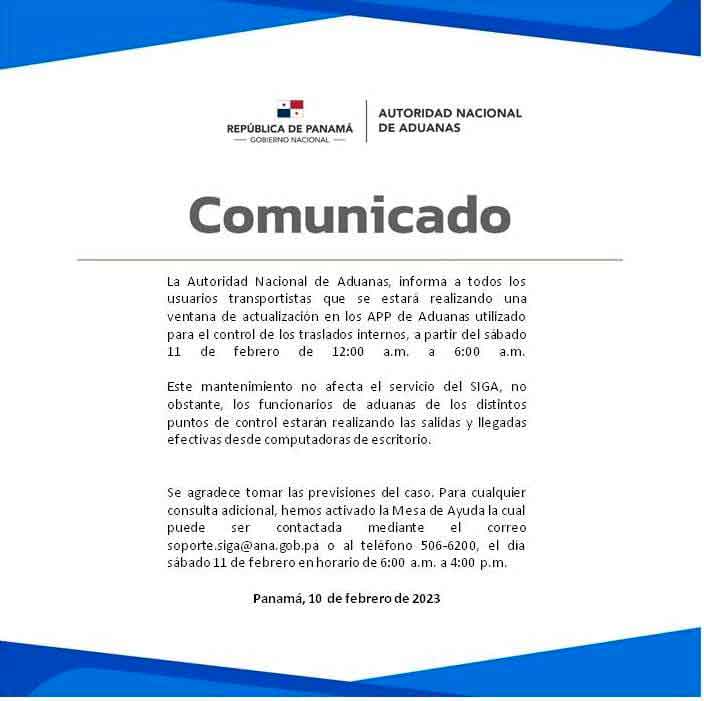 Comunicado del 11-02-2023