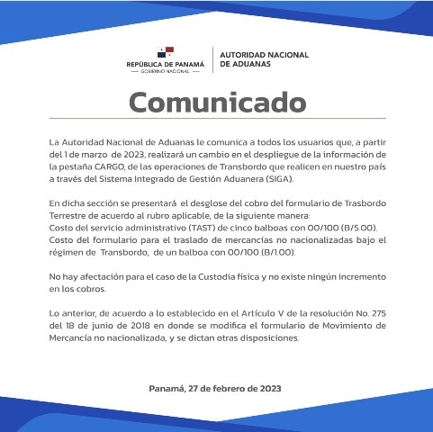 Comunicado 1