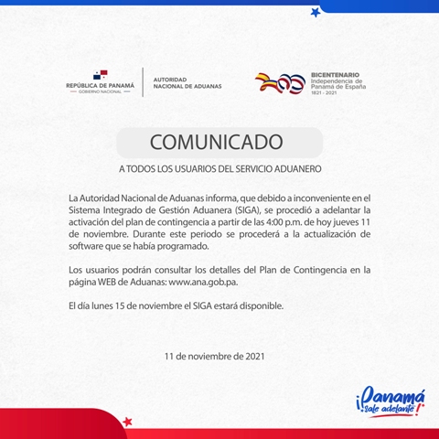 Comunicado 11 de noviembre 