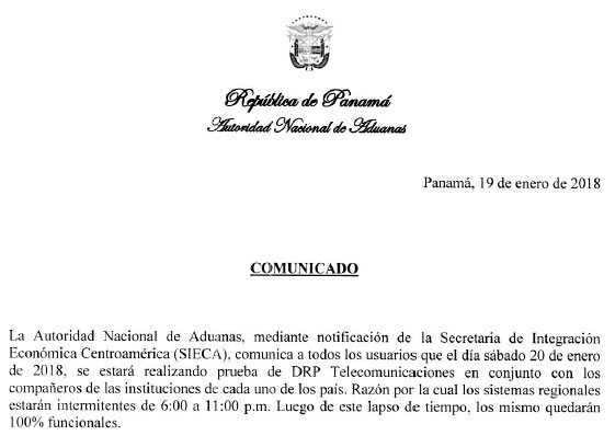 comunicado 01192018 0321 pm